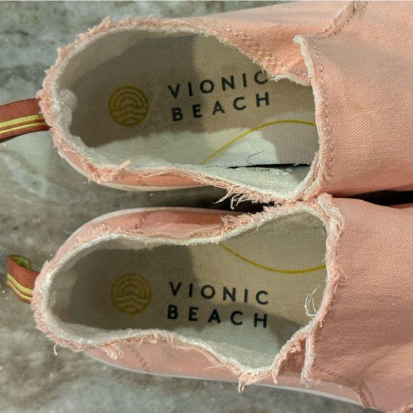 Women’s VIONIC Beach Collection Malibu Slip-On Pink Sneakers- Size 8 - Picture 10 of 11